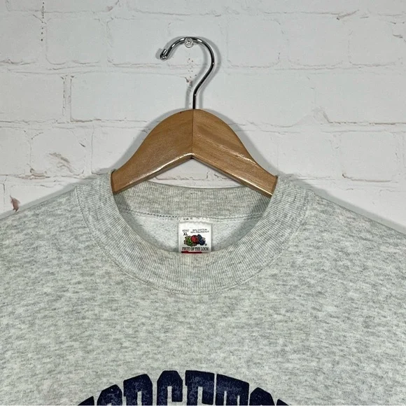 Vintage Georgetown University Hoyas Sweatshirt Men’s Size XL Gray 90s Flaws - Picture 2 of 12